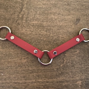 Red biothane ryobi fan holder for ruffland dog crate