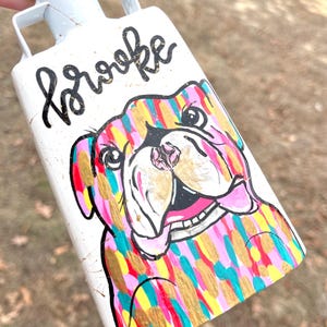 Custom Handpainted Cowbell: Authentic Bully Bell