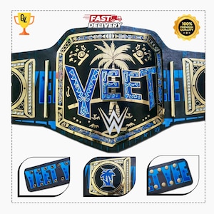 YEET Heavyweight Wrestling Championship Belt | 4MM Brass Plates | Adult Size Wrestling Title | Fan Gift Belt