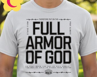 Full Armor Of God Shirt, Christian Shirt, Bible Shirt, Shirts for Men, Christian Apparel