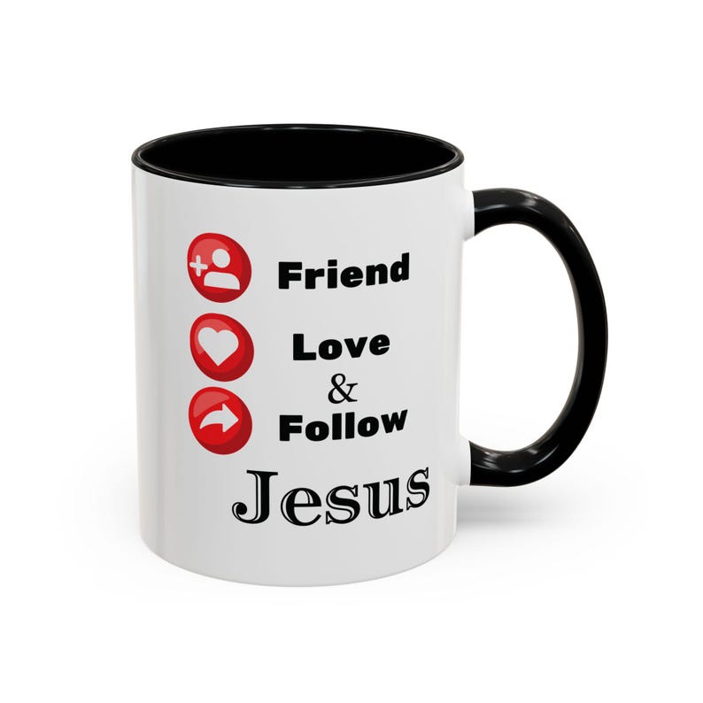 Folgen Sie Jesus Tasse für Kirche Christliche Kaffee Geschenkidee für Teen Bibelstudiengruppe Geschenk für Kirche Jugendführer Morgen Andachts Getränketasse Bild 8