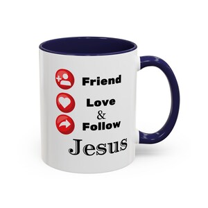 Folgen Sie Jesus Tasse für Kirche Christliche Kaffee Geschenkidee für Teen Bibelstudiengruppe Geschenk für Kirche Jugendführer Morgen Andachts Getränketasse Bild 4