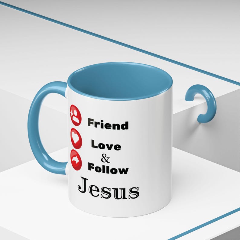 Folgen Sie Jesus Tasse für Kirche Christliche Kaffee Geschenkidee für Teen Bibelstudiengruppe Geschenk für Kirche Jugendführer Morgen Andachts Getränketasse Bild 6