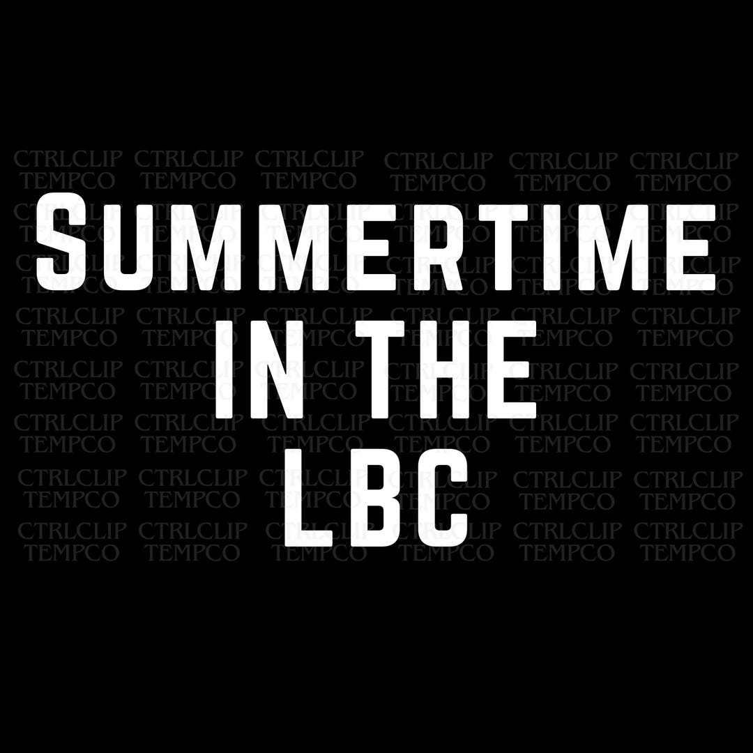 Summertime in the LBC Flag Template 3x5 Digital Download for Custom
