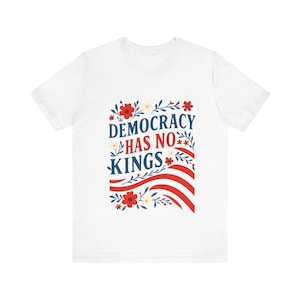FDT, No Kings, patriottisch, cadeaus voor haar, politiek shirt, 4 juli, 4 juli shirt, protestshirt, cadeau voor moeder, anti-troefshirt