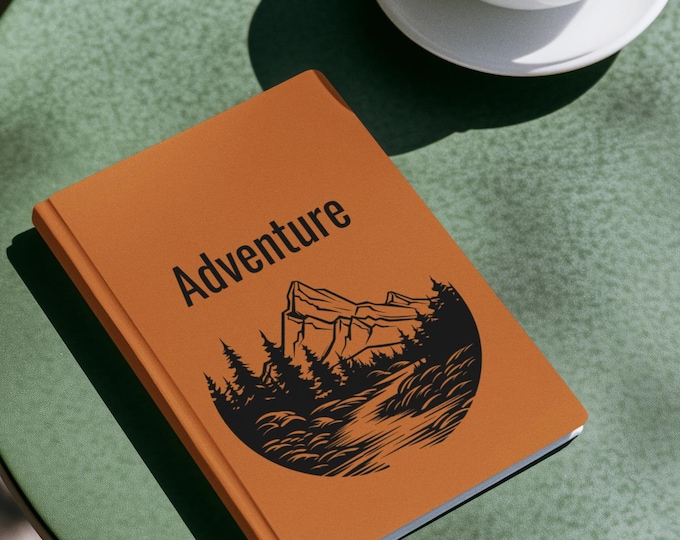 Adventure Collection Engraved Vegan Leather Journal – Outdoor Quotes & Nature Designs with Optional Personalization