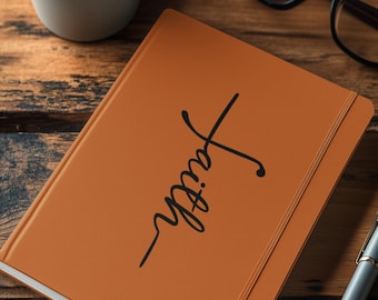 Personalized Faith Based Vegan Leather Journal: Christian Gift