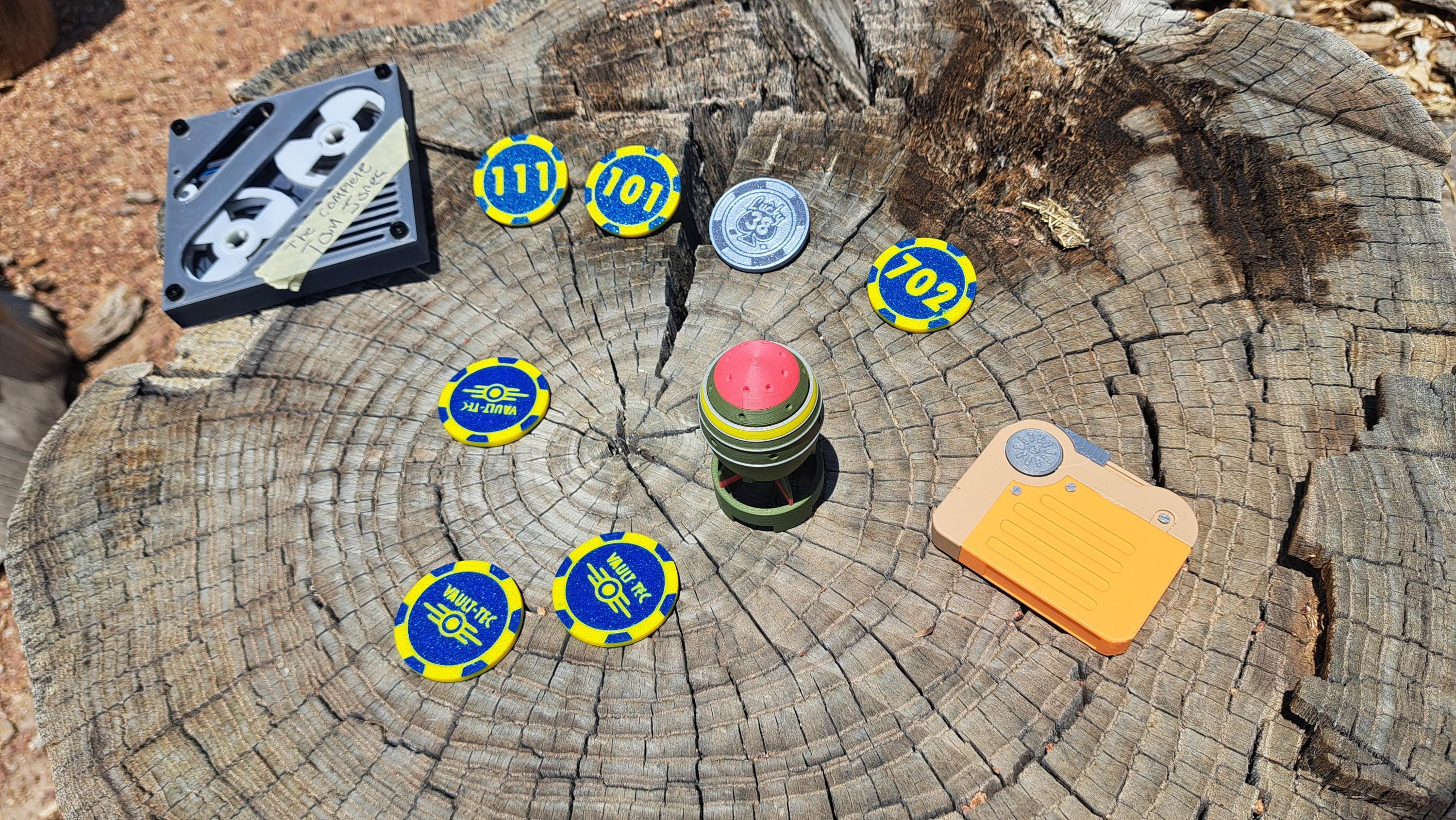 Vault-Tec ポーカーチップ – Fallout 風のコレクター向け小道具