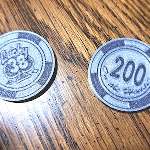 Platinum Chip Replica with Embedded RFID - Fallout: New Vegas-Inspired Prop