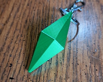 Sims Plumbob Keychain