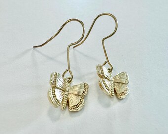 Dainty Gold Butterfly Earrings
