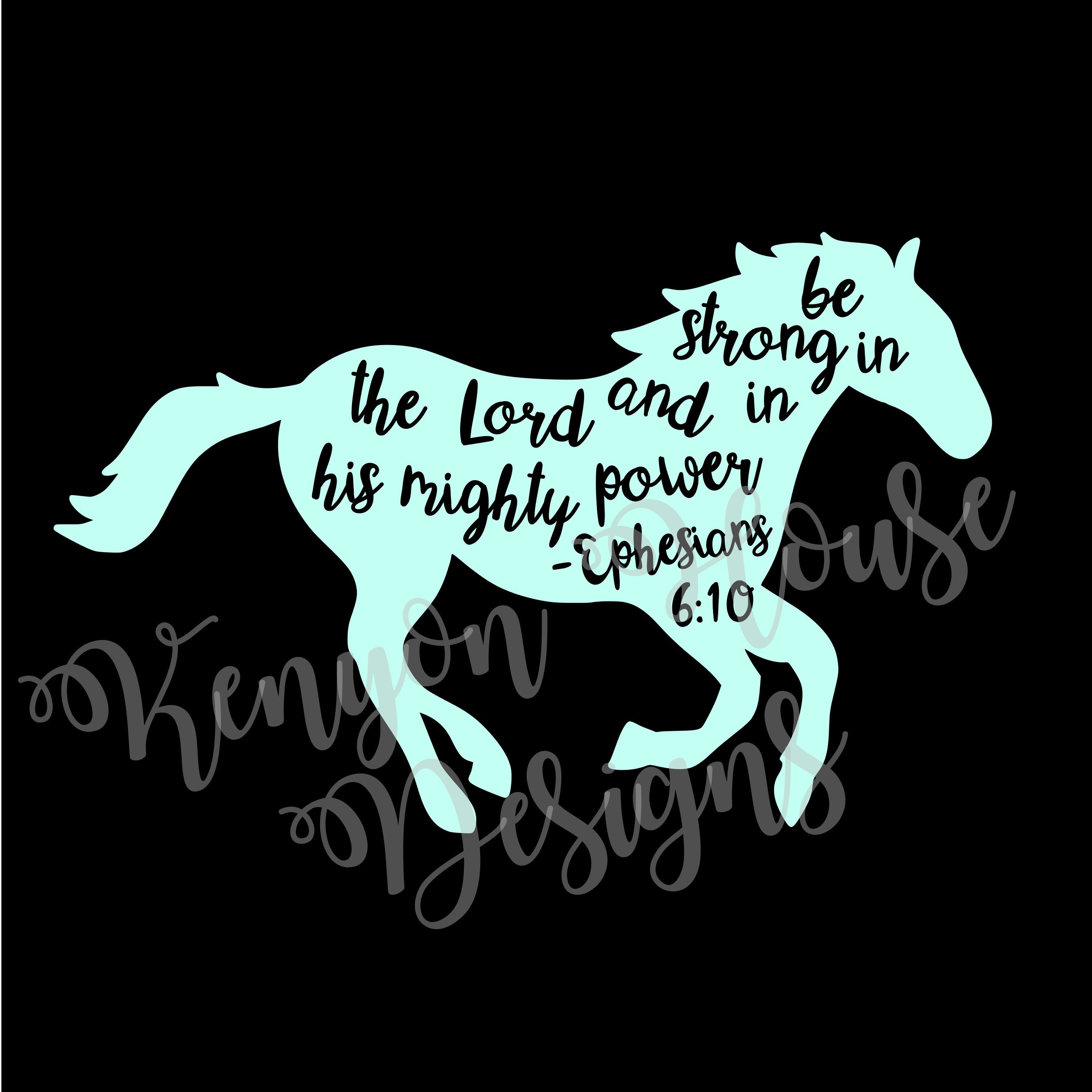 Horse Verse SVG Scripture SVG Bible verse SVG Horse cut Etsy