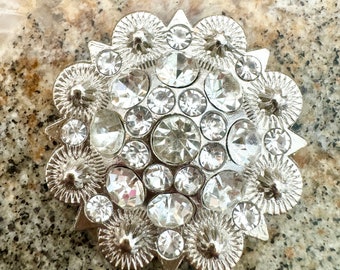 Conchos de bayas de diamantes de imitación transparentes Lote de 12