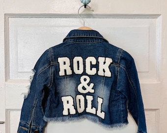 Kids' Rock & Roll Distressed Denim Jacket