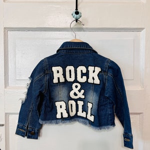 Jaqueta jeans infantil rock & roll