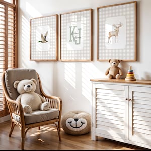 personalized hunting decor with plaid