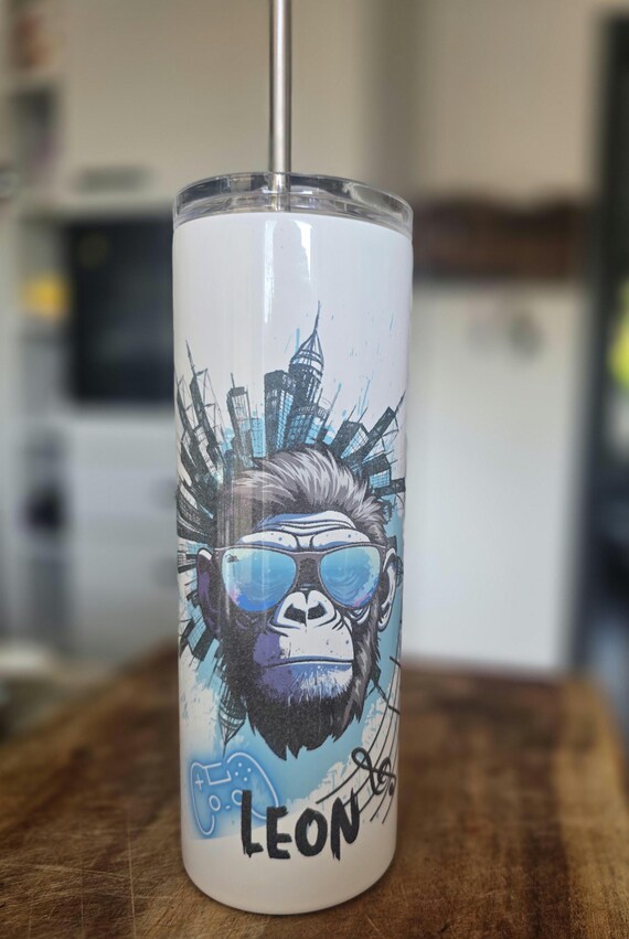 Blue GORILLA Personalized Tumbler