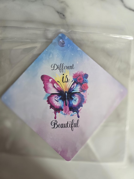 BEAUTIFULLY Differnet Suction Car Window Sign