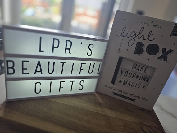 A4 Cinematic Light up box with 85 letters and symbols