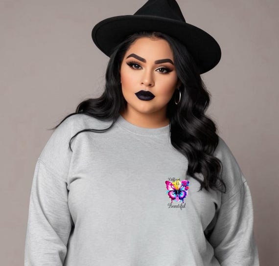 Grey Sweatshirt Different is Beautiful