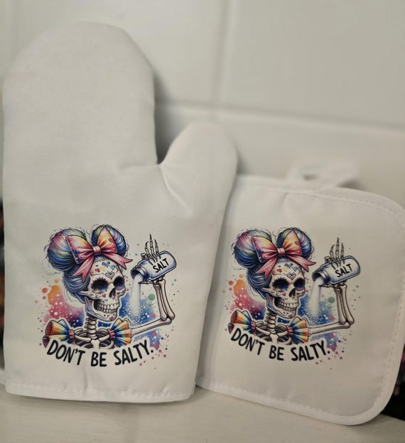 Don't be Salty Oven Mit & Pot Holder