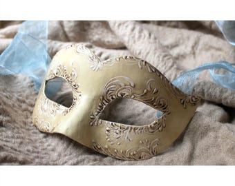 ベネチアンマスク：手描きのカーニバルマスク、イタリアのホーム