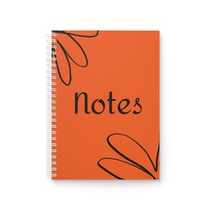 Cuaderno espiral con diseño floral vibrante para tomar notas y llevar un diario. Regalo ideal para estudiantes, escritores, para inspirar ideas creativas y para material escolar.