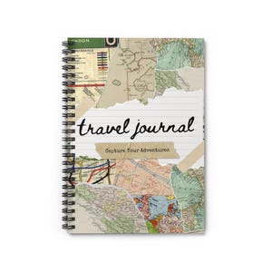 Travel Journal - Capture Your Adventures, Travel Notebook, Adventure Diary, Gift for Travelers, Explorers Journal, Travel Memory Book