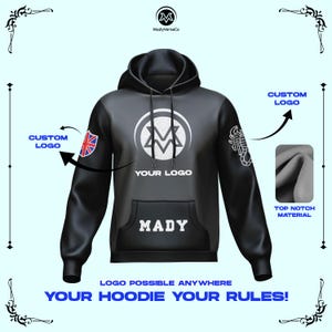 Custom Embroidery Hoodie: Personalized Text & Logo