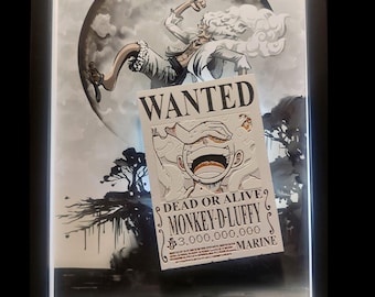 Luffy One Piece light box