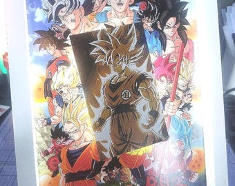 LED illuminated picture anime dragonball theme