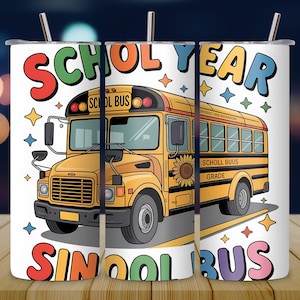 School Bus driver tumbler wrap PNG ,20oz skinny sumblimation design ,Back to school bus driver gift, Apprecitaion tumbler PNG, Digital