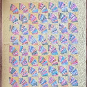 Antique quilt grandmothers flower garden - Etsy 日本