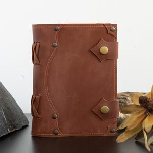 Handmade leather journal, Personalized writing journal, Monogrammed leather notebook, Leather journal with initials, Engraved diary