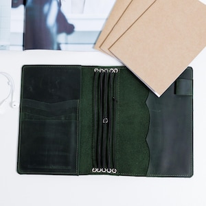 Funda de cuero grabada para libreta, Diario recargable personalizado, Funda de cuero para agenda A5, Funda de cuero para diario A4, Funda para libreta de viaje