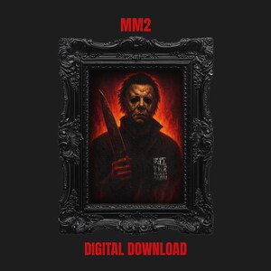 Michael Myers Vintage Horror Art Print: Halloween Decor (Digital Download)