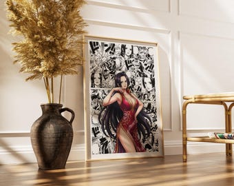 Boa Hancock Manga Panel Print | Anime Wall Art (Digital Download)