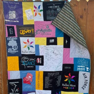 T-shirt memory quilt
