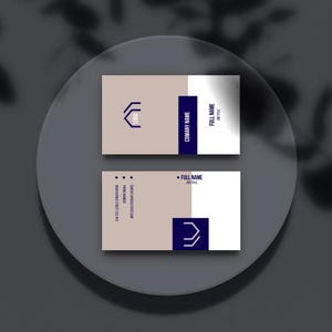 Bewerkbaar visitekaartje sjabloon | Canva visitekaartje | Minimalistisch ontwerp | Persoonlijke branding | Afdrukbare digitale kaart | Direct downloaden