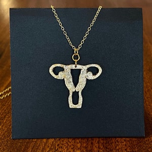 Uterus Necklace - Gold