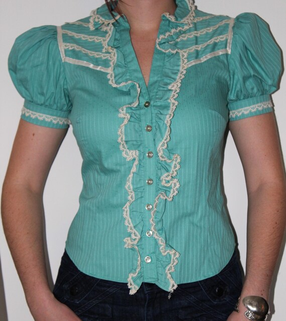 Items similar to Modern Victorian Blouse on Etsy