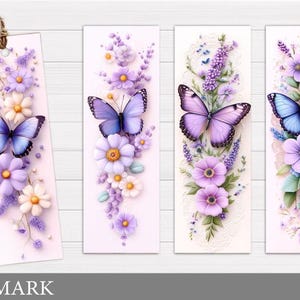 Butterflies Bookmark Design – Butterfly Bookmark Sublimation PNG for DIY Crafts & Gifts