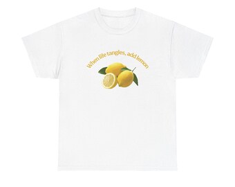 Lemon Graphic Unisex Cotton Tee – Fresh Summer Vibe
