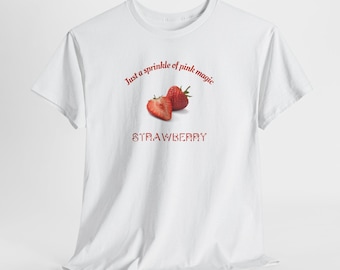 Strawberry Sprinkle Graphic Tee - Unisex Heavy Cotton Summer Top