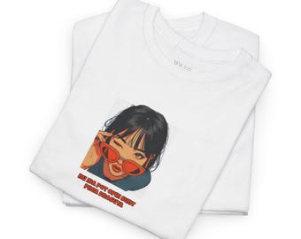 Unisex Heavy Cotton T-shirt: Graphic Print Tee