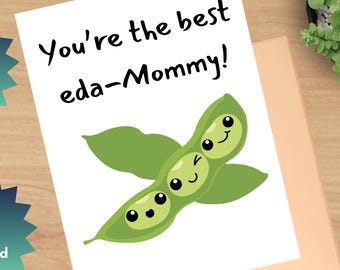 Printable Funny Birthday Card for Mother, 8.5 x 11 Folds to Size 4.25 x 5.5