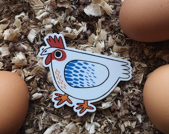 LOW STOCK * STICKER | Chicken #1 | Weatherproof