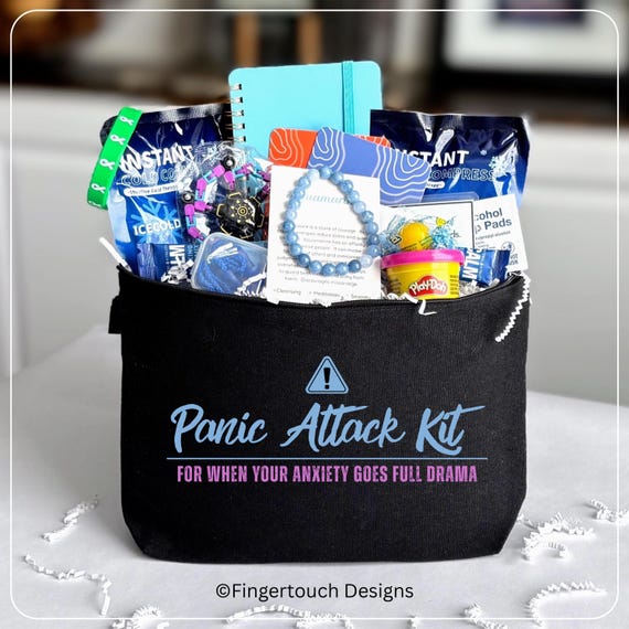 Portable Panic Attack Kit | Anxiety Relief Bag | Grounding Tools