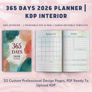 365 Days 2026 Planner Canva template