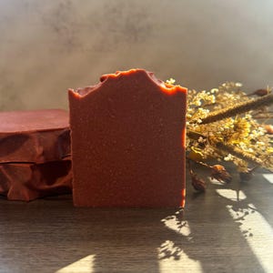 Moroccan Red Clay Tallow Soap | Tallow Soap | Bison Tallow Soap | Clay Soap